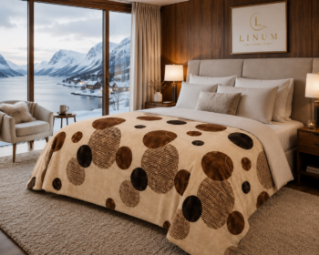 Patura Chalet Cercuri Maro 200 x 230 cm