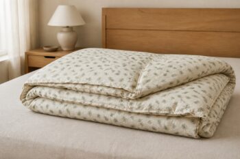 Pilota Eternel din fulg de gasca 200 × 230 cm, prezentare lifestyle - LINUM